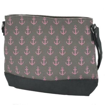 Umhängetasche Anker Grau Pink